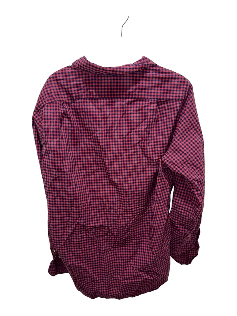J.Crew Red Blue Buffalo Check Flex Washed Button Down Shirt Mens Medium